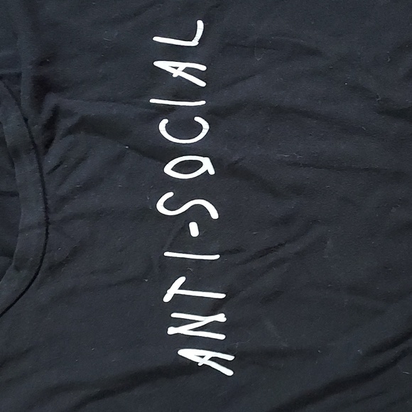 Anti-Social cropped top - Picture 2 of 4